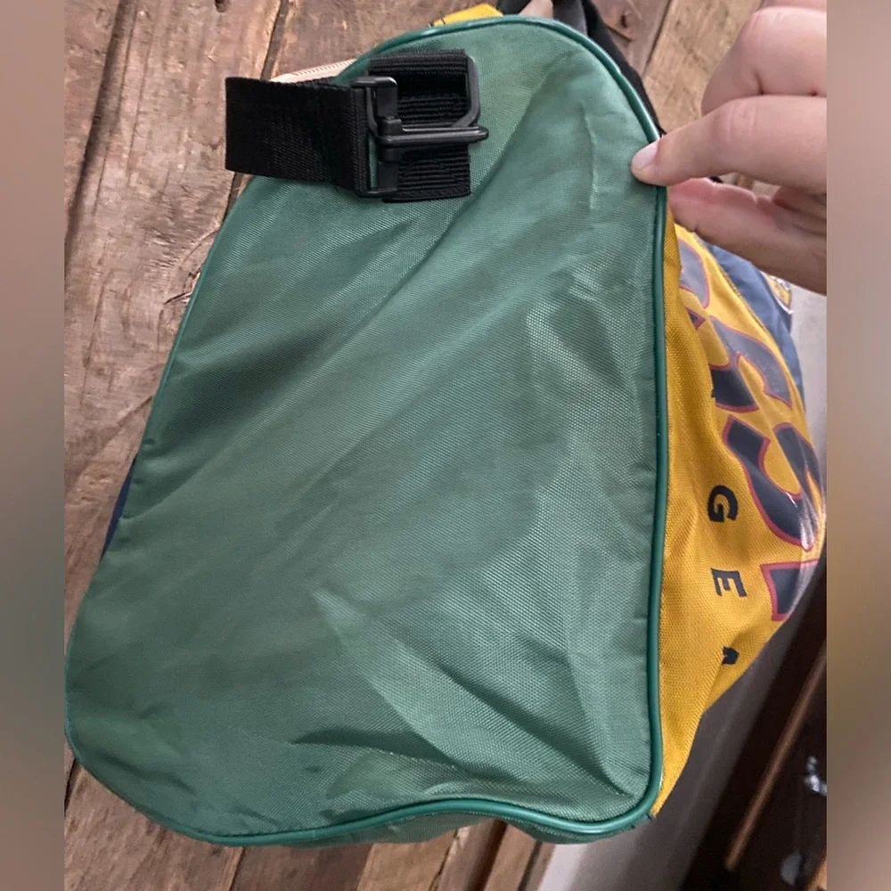 Fossil Vintage 90s Outdoor Gear Duffle Bag Colorblock Multicolor Overnight Tote - Picture 6 of 16